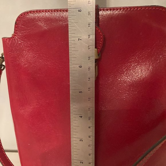 Luisa Red leather small crossbody bag - Picture 7 of 12